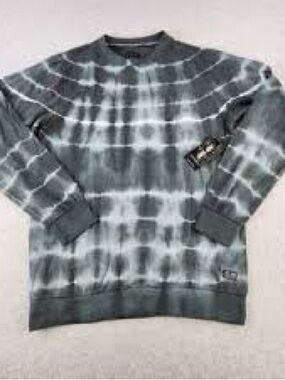 Navy Yard Grey Tie Dye Crewneck